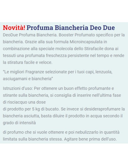 deo due profuma biancheria e stirafacile 250ml - bouquet viola: tuttocasashop.live: prodotti per bucato e tessuti