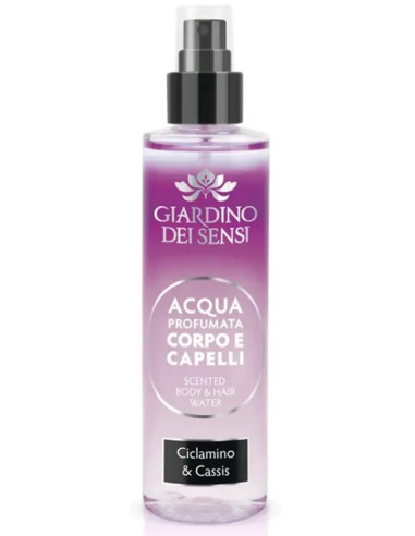 giardino dei sensi acqua profumata corpo e capelli 110ml - ciclamino cassis: tuttocasashop.live: igiene e cura della persona