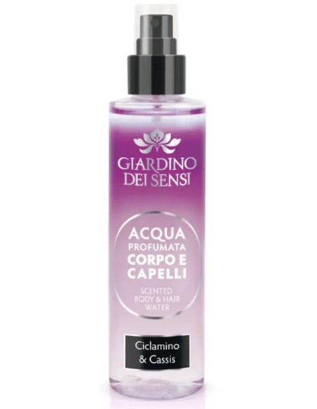 giardino dei sensi acqua profumata corpo e capelli 110ml - ciclamino cassis: tuttocasashop.live: igiene e cura della persona