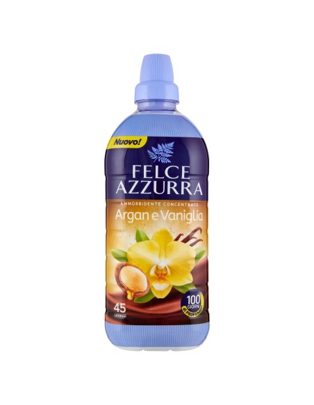 felce azzurra ammorbidente concentrato 45 lavaggi 900ml - argan e vaniglia: tuttocasashop.live: prodotti per bucato e tessuti