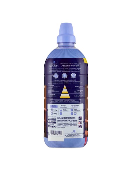 felce azzurra ammorbidente concentrato 45 lavaggi 900ml - argan e vaniglia: tuttocasashop.live: prodotti per bucato e tessuti