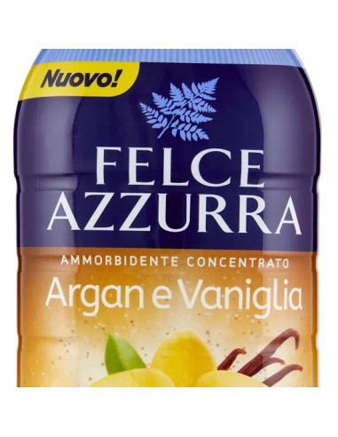 felce azzurra ammorbidente concentrato 45 lavaggi 900ml - argan e vaniglia: tuttocasashop.live: prodotti per bucato e tessuti