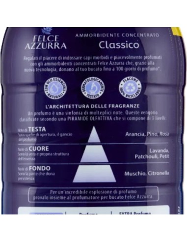 felce azzurra ammorbidente concentrato 45 lavaggi 900ml - classico: tuttocasashop.live: prodotti per bucato e tessuti