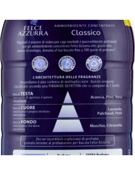 felce azzurra ammorbidente concentrato 45 lavaggi 900ml - classico: tuttocasashop.live: prodotti per bucato e tessuti