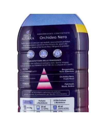 felce azzurra ammorbidente concentrato 45 lavaggi 900ml - orchidea nera: tuttocasashop.live: prodotti per bucato e tessuti