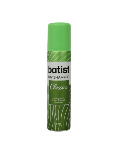 batist shampoo a secco spray - 75ml - formato mini da viaggio - travel size: tuttocasashop.live: igiene e cura della persona
