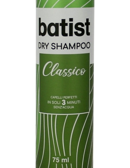 batist shampoo a secco spray - 75ml - formato mini da viaggio - travel size: tuttocasashop.live: igiene e cura della persona
