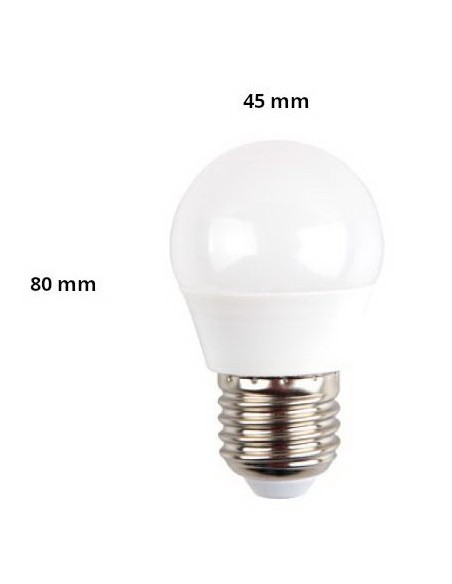 v-tac lampadina a led - sfera - e27 3.7w 3000k - luce calda: tuttocasashop.live: altro - bazar