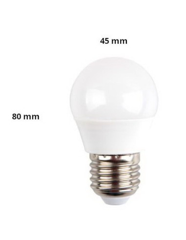 v-tac lampadina a led - sfera - e27 3.7w 4000k - luce naturale: tuttocasashop.live: altro - bazar