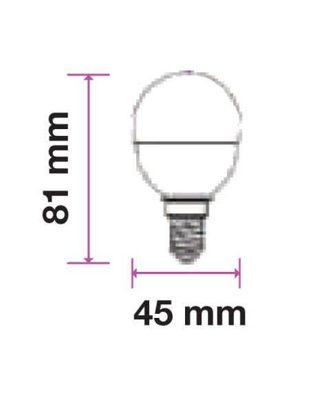 v-tac lampadina a led - sfera - e14 3.7w 4000k - luce naturale: tuttocasashop.live: altro - bazar