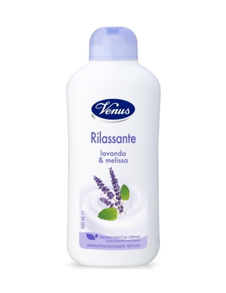 venus bagno doccia crema - 650ml - rilassante - lavanda & melissa: tuttocasashop.live: igiene e cura della persona