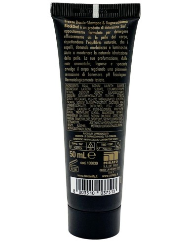 breeze doccia shampoo e bagnoschiuma mini 50ml - blackoud - formato viaggio: tuttocasashop.live: igiene e cura della persona