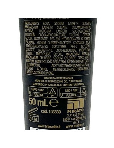 breeze doccia shampoo e bagnoschiuma mini 50ml - blackoud - formato viaggio: tuttocasashop.live: igiene e cura della persona