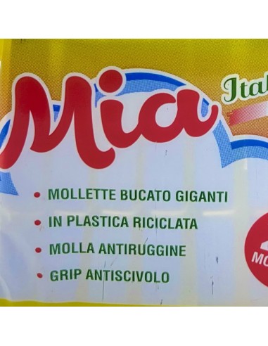 mia la dupla 20 pinze stendi bucato in plastica - made in italy - colorate: tuttocasashop.live: prodotti per bucato e tessuti