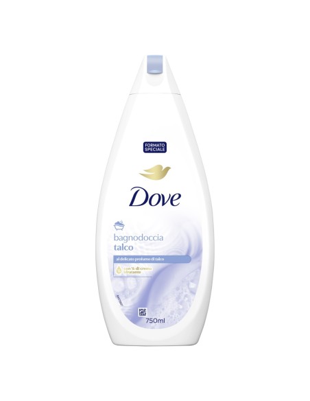 dove bagnodoccia - 750ml - talco - al delicato profumo di talco: tuttocasashop.live: igiene e cura della persona