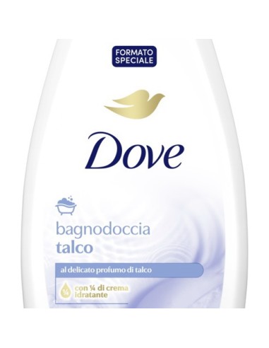 dove bagnodoccia - 750ml - talco - al delicato profumo di talco: tuttocasashop.live: igiene e cura della persona