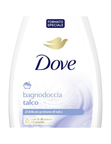 dove bagnodoccia - 750ml - talco - al delicato profumo di talco: tuttocasashop.live: igiene e cura della persona