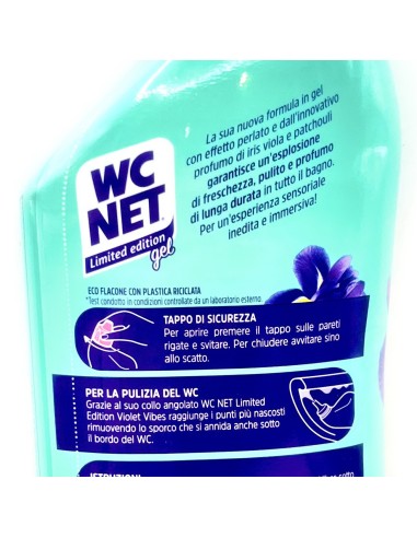 wc net detergente per wc 700ml - limited edition - violet ribes: tuttocasashop.live: pulizia e cura della casa