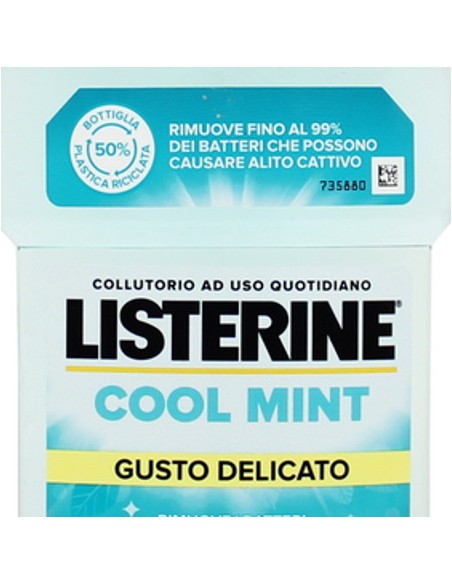 listerine collutorio per igiene orale - 500ml - cool mint - gusto delicato: tuttocasashop.live: igiene e cura della persona