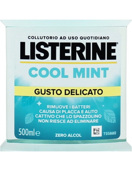 listerine collutorio per igiene orale - 500ml - cool mint - gusto delicato: tuttocasashop.live: igiene e cura della persona