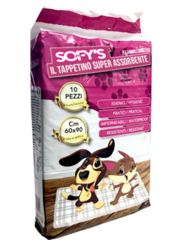 sofys 10 traverse per animali 60x90cm - tappetini assorbenti multiuso: tuttocasashop.live: altro - bazar