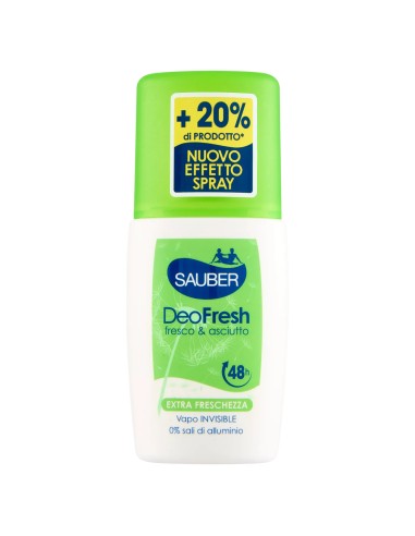 sauber deo care deodorante vapo effetto spray - 90ml - deodry - 48h: tuttocasashop.live: igiene e cura della persona
