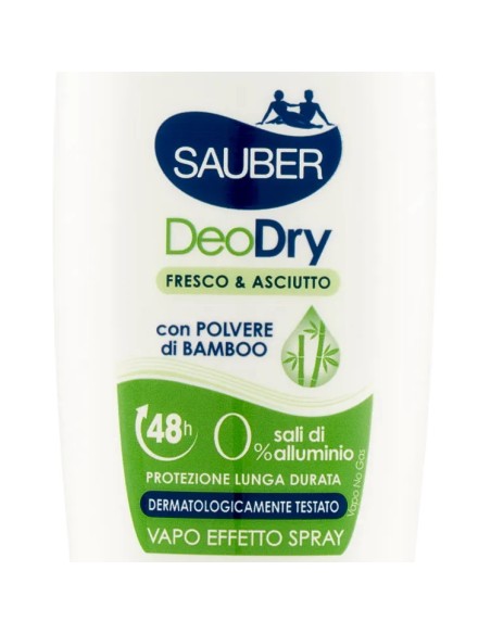 sauber deo care deodorante vapo effetto spray - 90ml - deodry - 48h: tuttocasashop.live: igiene e cura della persona