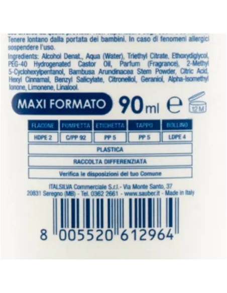 sauber deo care deodorante vapo effetto spray - 90ml - deodry - 48h: tuttocasashop.live: igiene e cura della persona