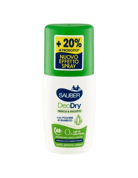 sauber deo care deodorante vapo effetto spray - 90ml - deodry - 48h: tuttocasashop.live: igiene e cura della persona