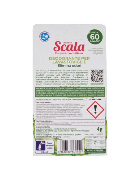 scala deodorante per macchine lavastoviglie - 60 lavaggi - limone: tuttocasashop.live: pulizia e cura della casa