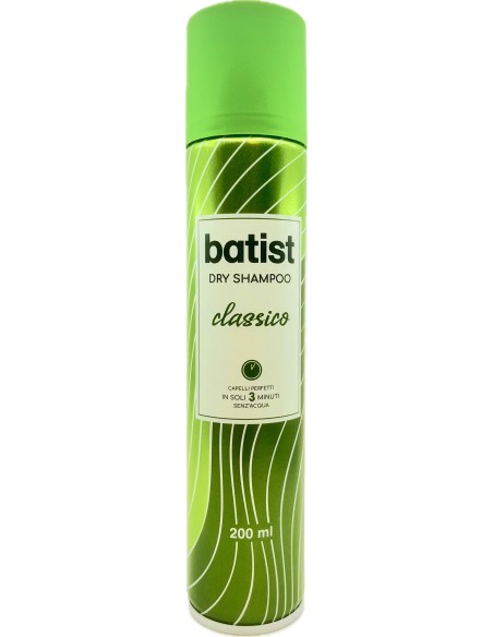 batist shampoo secco - dry shampoo - 200ml -in soli 3 minuti senz'acqua: tuttocasashop.live: igiene e cura della persona