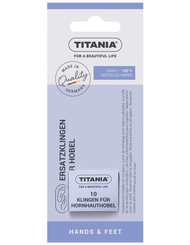 titania 10 lame ricambio per tagliacalli - made in germany: tuttocasashop.live: igiene e cura della persona