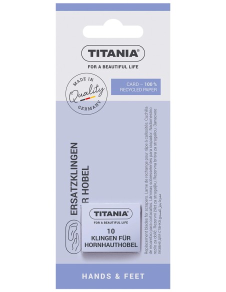 titania 10 lame ricambio per tagliacalli - made in germany: tuttocasashop.live: igiene e cura della persona