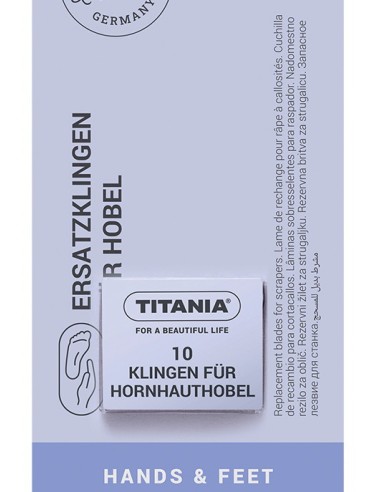 titania 10 lame ricambio per tagliacalli - made in germany: tuttocasashop.live: igiene e cura della persona