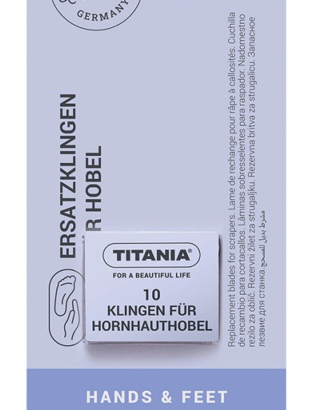 titania 10 lame ricambio per tagliacalli - made in germany: tuttocasashop.live: igiene e cura della persona