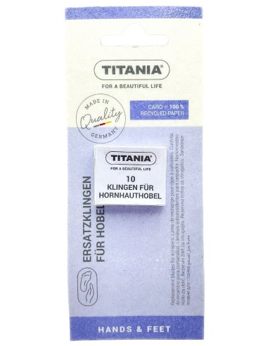 titania 10 lame ricambio per tagliacalli - made in germany: tuttocasashop.live: igiene e cura della persona