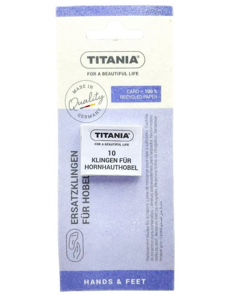 titania 10 lame ricambio per tagliacalli - made in germany: tuttocasashop.live: igiene e cura della persona