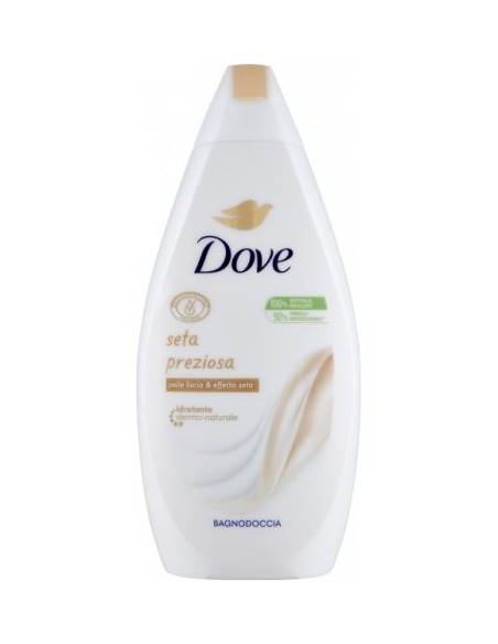 dove bagnodoccia - 750ml - seta preziosa - pelle liscia effetto seta: tuttocasashop.live: igiene e cura della persona