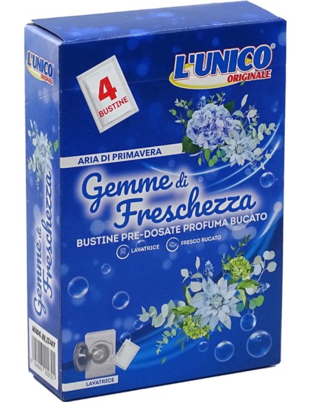 l'unico gemme di freschezza - 4 bustine profuma bucato - primavera: tuttocasashop.live: prodotti per bucato e tessuti