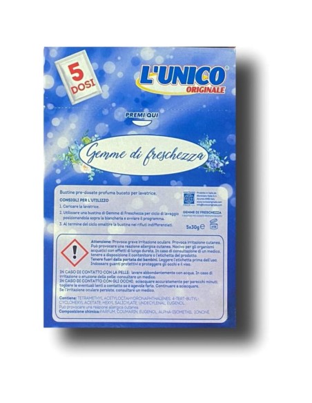 l'unico gemme di freschezza - 4 bustine profuma bucato - primavera: tuttocasashop.live: prodotti per bucato e tessuti