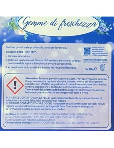 l'unico gemme di freschezza - 4 bustine profuma bucato - primavera: tuttocasashop.live: prodotti per bucato e tessuti