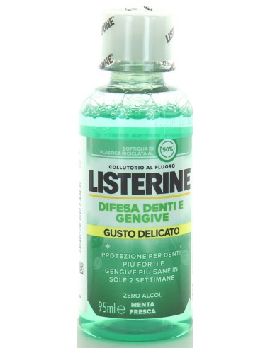 listerine collutorio mini 95ml - difesa denti e gengive - formato viaggio: tuttocasashop.live: igiene e cura della persona