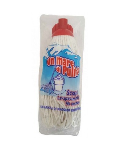 la dupla mop lavapavimenti in cotone da 300 grammi - attacco a vite: tuttocasashop.live: pulizia e cura della casa