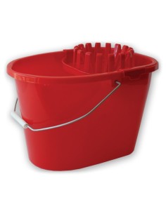 la dupla secchio ovale per mocio con strizzatore e manico in plastica - 14l: tuttocasashop.live: pulizia e cura della casa