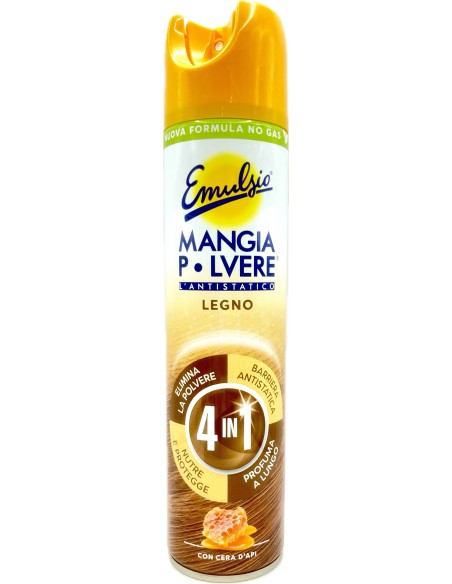 emulsio mangiapolvere spray 300ml - con cera di api: tuttocasashop.live: pulizia e cura della casa