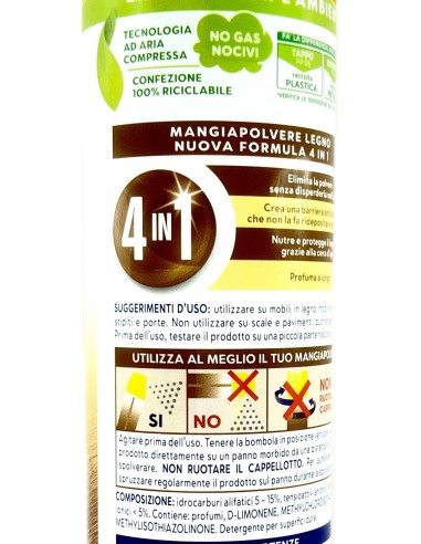 emulsio mangiapolvere spray 300ml - con cera di api: tuttocasashop.live: pulizia e cura della casa