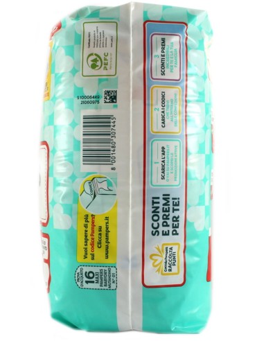 pampers baby dry mutandino - taglia 4 maxi 6-15kg - 16 pezzi: tuttocasashop.live: igiene e cura della persona