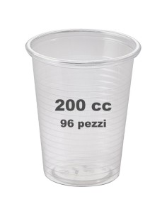 very well 96 bicchieri monouso in plastica pp - 200cc - trasparenti: tuttocasashop.live: carta & monouso