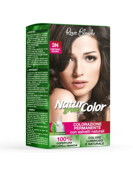 natur color renee blanche colorazione permanente - 3n castano scuro: tuttocasashop.live: igiene e cura della persona