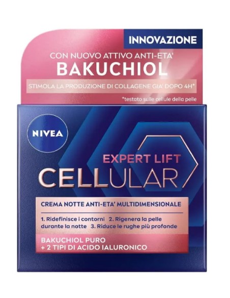 nivea cellular filler hyaluron crema anti-gravita' notte - 50ml: tuttocasashop.live: igiene e cura della persona